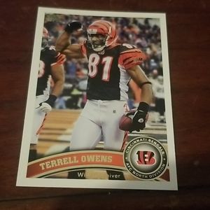 Terrell Owens 2011 topps card
